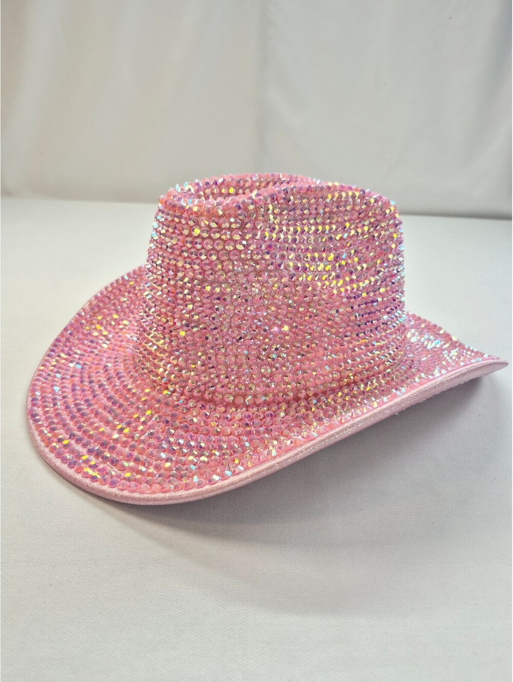 Pink Iridescent Rhinestone Cowgirl Western Hat From Hobby Lobby